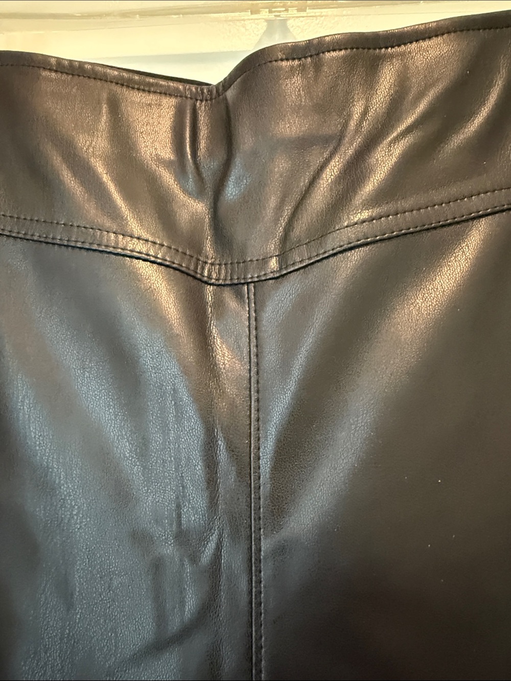 Jessica Simpson Black Faux Leather Flare Jeans - Women NWT size 18W - Picture 2 of 8